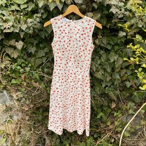 2016 Oscar de La Renta silk and red shift dress